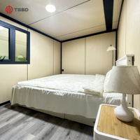 Maison modulaire mobile préfabriquée en acier robuste, isolation haute performance, résistante aux intempéries, extensible, type conteneur