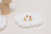 Plateau de présentation de bijoux de luxe, en forme de nuage beige et blanc, pour boucles d'oreilles et pendentifs, accessoires de photographie, magnifique boîte fabriquée en Chine