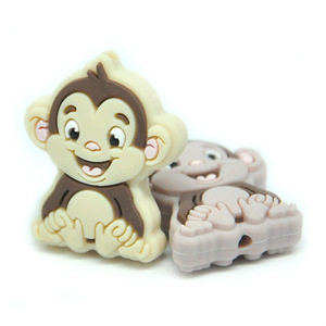 Silicone <b>Monkey</b> Teething Beads For Babies 0-24 Months Soft <b>Toy</b> Anti Drop Chain - Product Image 5