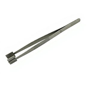 Pinzas de Plástico Duraderas SUNTOOLS/STIPL de 8 Pulgadas, Punta Cuadrada, No Magnéticas, No Conductoras, Resistentes a Ácidos y al Pegamento, Herramienta para Joyería - Product Image 1