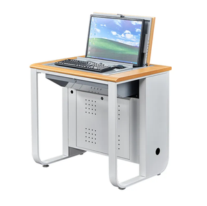 Một cửa lớp học kỹ thuật số bục đa phương tiện nền tảng lật máy tính kim loại bàn giáo viên bán tự động thiết bị giảng dạy - Product Image 6