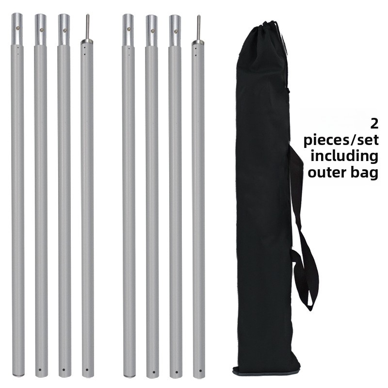 A set of 2.4-meter aluminum rods (two pieces)