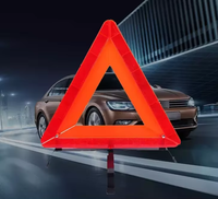 Triangle de sécurité routière, triangle réfléchissant pour voiture, panneau d'avertissement pliable, triangle de signalisation
