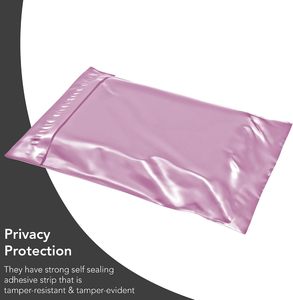 Bolsas de Envío de Plástico Polimailers Rosa Claro con Logotipo Impreso Personalizado, Bolsas de Embalaje para Mensajería - Product Image 3