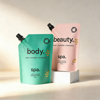 Pochette à bec verseur personnalisée en LDPE de qualité alimentaire, écologique et recyclable, pour le conditionnement de liquides, idéale pour le remplissage de shampoing et l'emballage cosmétique