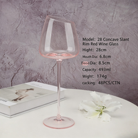 Verre à vin rouge varié 2026 JH pour fêtes et mariages, gobelet à vin personnalisé avec logo, vente en gros, verre à vin à long pied