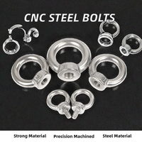 Vis et écrous en laiton M3-M12 usinés CNC pour modèles/marques personnalisés, pour points de levage et crochets.