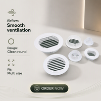 Grille de ventilation décorative en PVC pour plafond, design industriel, à persiennes inclinées, pour climatiseur, solution graphique