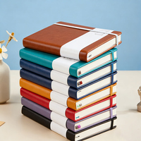Carnets de notes en cuir PU A5 personnalisés avec logo, faible MOQ, couverture souple numérique, pour l'école et le bureau