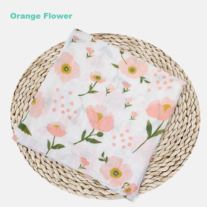 Nuevo estilo caliente de logotipo personalizado bebé 100% algodón <span class=keywords><strong>muselina</strong></span> Swaddle toallas - Product Image 2