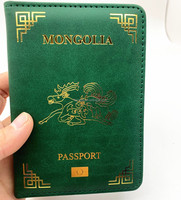 Personalizado RFID PU cuero pasaporte titular tarjetas carpeta Protector documento almacenamiento bolsa carteras cubierta