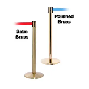 Hot Sale Polished Brass Stainless Steel Belt Barrier Queue Line Partition