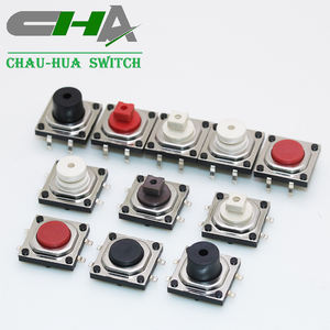 מתג מגע מסדרת CHA C1201 כפתור צהוב SMD SMT מתג טקט דרך חור - Product Image 3