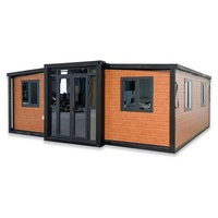 Conteneur pliable à double aile à expansion rapide, idéal pour salle d'activités ou maison - Vente flash