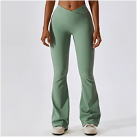 Leggings Deportivos para Mujer, de Poliéster, Cintura Alta, Pierna Ancha, Casuales, con Bolsillos Laterales, Modelo 2026, Ideales para Yoga, Gruesos, Estilo Sexy