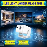 Projecteur LCD Mini Natif HY320Max 1080P 400 Lumens ANSI Mise au Point Automatique Correction Trapézoïdale Automatique BT5.4 WiFi6 Prise en Charge 8K Haut-parleurs Intégrés Pour la Maison