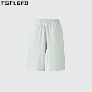 กางเกงขาสั้นกันเหงื่อของผู้ชายผ้าเป็นมิตรต่อสิ่งแวดล้อมลายพื้นสำหรับวิ่งออกกำลังกายลำลอง - Product Image 4