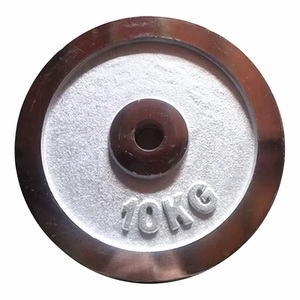 Piastre <span class=keywords><strong>Pesi</strong></span> in Ghisa Cromata con Foro Piccolo per Home Gym, Piastre in Ferro Cromate con Foro Grande per Allenamento della Forza, Piastre Cromate per Manubri - Product Image 5
