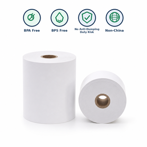 2-1/4" x 85' Thermal Receipt <b>Paper</b> <b>Roll</b> Commercial Grade for Supermarket POS Factory Wholesale - Product Image 1