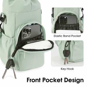 Water Cup Cover Aluminum Foil Thermos Cup Cooler Bag Bottle Shoulder Bag for Outdoor Sport - Product Image 5