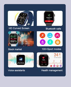 Top Chất lượng cao cong AM15 1.96inch Đồng hồ thông minh thể thao vuông Relojes Đồng hồ thông minh với Bluetooth chức năng gọi điện thoại - Product Image 3