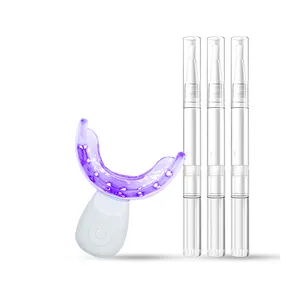 Branqueador dental sem fio 6hp, kit branqueador dental com luz verde energia para economia de energia