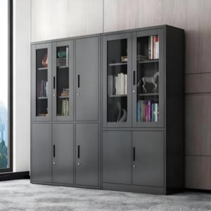 Nhà Văn phòng kim loại nhỏ gọn 4 cửa tủ có thể khóa với kệ, tiết kiệm không gian cho nhà văn phòng máy trạm lưu trữ - Product Image 5