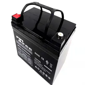 Hot sell battery for emergency lights 12v 30ah 33ah 35ah 36ah AGM Rechargeable vrla lead acid UPS battery with solar panels