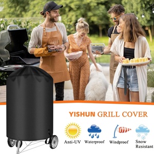Housse de barbecue personnalisée résistante et imperméable pour les accessoires de grils à bouilloire, utilisation en extérieur, tissu anti-poussière, écologique - Product Image 4