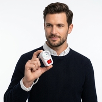 Adaptateur de voyage 1 prise 2 pôles 16A 250V avec boîtier PP+Cuivre et certification CE