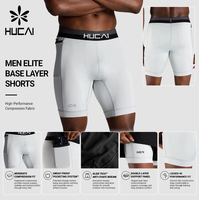 Shorts de course pour hommes à logo personnalisé, mi-compression, avec poche, pour marathon, loisirs, couche de base de soutien, entraînement et compétition