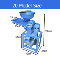 Moulin à grains pour usage domestique Moteur électrique Riz Sorgho Machines pour céréales Malt Blé Maïs Seigle Équipement de fraisage