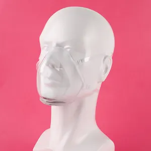 chin mond schild Suppliers-2021 Nieuwe Siliconen Party Anti Fog Lip Mond Maskers Transparant Gezicht Maskers Protector Facial Shield