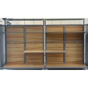 Chic européen panneau perforé en bois modulaire affichage Organisation stockage crochets muraux étagère pour salon supermarché hôtel <span class=keywords><strong>atelier</strong></span> - Product Image 2