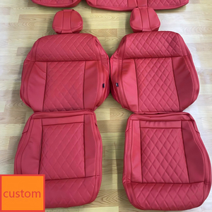 Housses de siège en cuir personnalisées, compatibles avec <span class=keywords><strong>Mercedes</strong></span> A45 CLA45 G63 W464, housses de siège de voiture toutes saisons, coussin de protection - Product Image 5