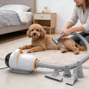 เครื่องเป่าขนสัตว์เลี้ยงแบบดูดฝุ่น ลดราคาพิเศษ แปรงกรูมมิ่งสำหรับสุนัขและแมว เสียงเบา เครื่องดูดฝุ่นไฟฟ้าอเนกประสงค์ ชุดกรูมมิ่งสัตว์เลี้ยง - Product Image 2