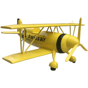 Modèle d'avion en résine Swissair, sculpture artistique à suspendre au plafond, design moderne, fait main, forme irrégulière, emballage en une seule pièce - Product Image 5