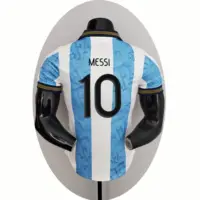 Camisa de futebol uniforme argentina, camisa de futebol do mundo de futebol, messi, kun aguero player, brinquedos de marca, novo, 2023