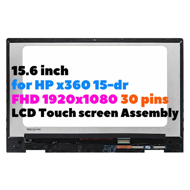 15.6" L64480-001 FHD LCD Display Touch Screen Assembly for HP 15M-DR0012DX Laptop Use