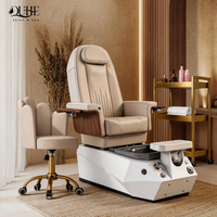 Fauteuil de pédicure électrique européen sans tuyauterie avec système de massage par remous et spa pour les pieds, idéal pour salon de manucure