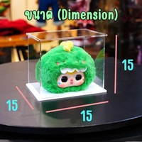 Boîte de présentation transparente en acrylique de 15 cm, cube de rangement en plastique pour figurines, jouets de collection, modèles de toutes tailles