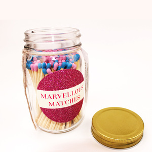 Bouteille en verre rose <span class=keywords><strong>bleu</strong></span>, artisanat d'art créatif coloré, bougie d'aromathérapie longue correspondance - Product Image 5