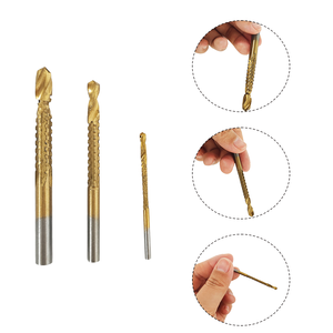 <b>Bit</b> Set 6Pcs Pagoda Straight Groove Twist Serrated <b>Drill</b> 3-20mm For Sheet Metal Steel <b>Wood</b> Plastic Hole Drilling Cutter -001 - Product Image 6