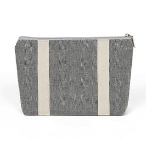 กระเป๋าเครื่องสำอางสไตล์ญี่ปุ่นขนาดใหญ่  กระเป๋าผ้าแคนวาสสำหรับใส่เครื่องสำอางในชีวิตประจำวัน  กระเป๋าใส่ของสำหรับเดินทางพร้อมซิป - Product Image 1