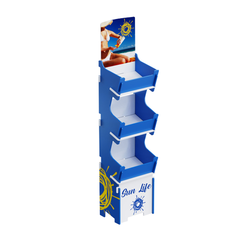 Customizable Modern for Floor Display Stand for Wood Shoes Custom Logo Retail Stores and Shops — view 3