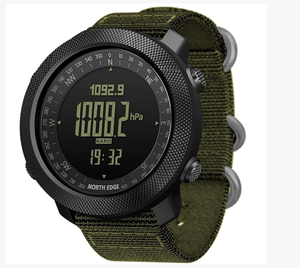 DF NORTH EDGE Apache Silicone Digital <b>Watch</b> Outdoor Sports <b>Watches</b> Swimming Altimeter Barometer <b>Compass</b> Carbon Wristwatch - Product Image 3