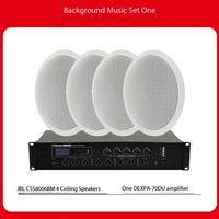 Ensemble haut-parleur de plafond et amplificateur JBN CSS8006BM sans canaux pour diffusion publique à domicile, musique d'ambiance, restaurants