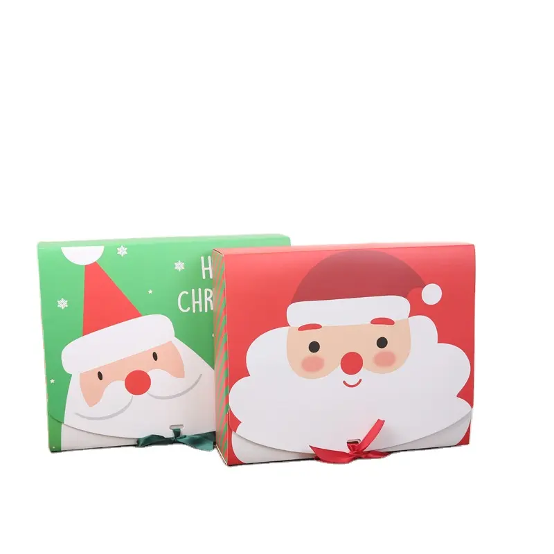 Customized Printed Christmas Gift Box Large Folding Candy Cookie Gift Packaging Boxes Luxury Bridesmaid Paper Gift box