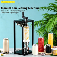 Scelleuse manuelle de bouteilles de jus, machine de capsulage portable commerciale en plastique pour canettes de boissons : scelleuse pour canettes de bière, de jus et de café
