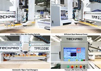 Routeur CNC 3 axes ATC avec broche 9,0 kW, machine automatique de découpe et de gravure du bois 1325 pour le travail du bois